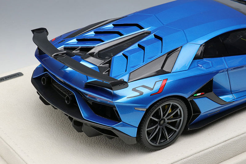 Chargez l&#39;image dans la visionneuse de la galerie, EIDOLON EML026B 1/18 Lamborghini Aventador SVJ 2018 (Nireo wheel) Blu Aegir Limited 60pcs
