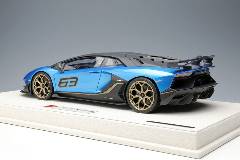 Load image into Gallery viewer, EIDOLON EML027I 1/18 Lamborghini Aventador SVJ 63 2018 Blue Aegir Limited 63pcs
