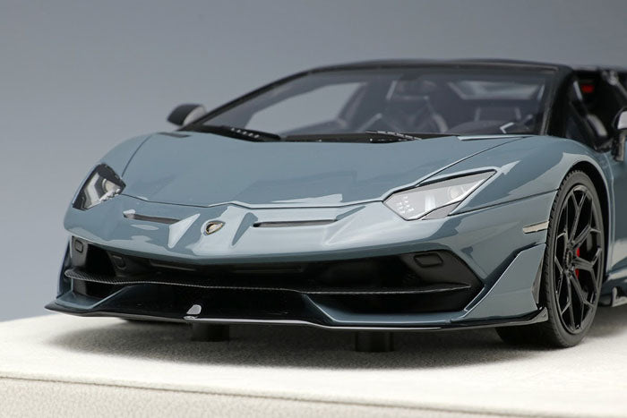Laden Sie das Bild in Galerie -Viewer, EIDOLON EML029E 1/18 Lamborghini Aventador SVJ Roadster 2019 (Leirion wheel) Grigio Telesto Limited 30pcs Make Up 1/18 EML029E
