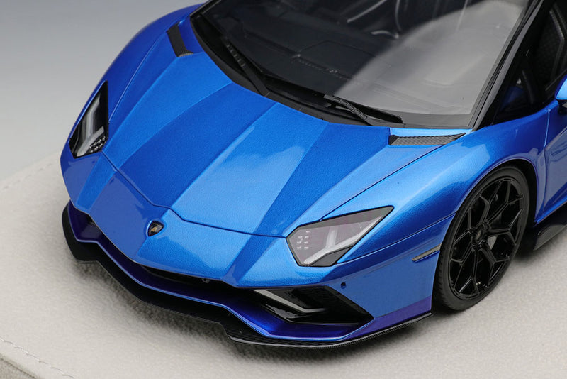 Chargez l&#39;image dans la visionneuse de la galerie, EIDOLON EML064A 1/18 Lamborghini Aventador LP780-4 Ultimae Roadster 2021 Blu Tawaret / Blu Nethuns Limited 100pcs
