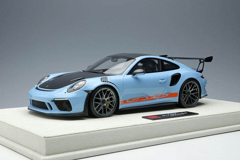 Chargez l&#39;image dans la visionneuse de la galerie, EIDOLON EML072C 1/18 Porsche 911 (991.2) GT3 RS Weissach Package 2018 Gulf Blue
