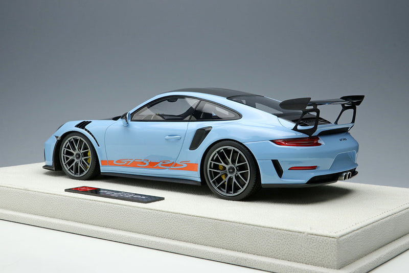 Chargez l&#39;image dans la visionneuse de la galerie, EIDOLON EML072C 1/18 Porsche 911 (991.2) GT3 RS Weissach Package 2018 Gulf Blue
