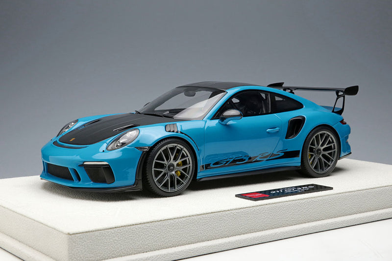 Chargez l&#39;image dans la visionneuse de la galerie, EIDOLON EML072G 1/18 Porsche 911 (991.2) GT3 RS Weissach Package 2018 Miami Blue Limited 60pcs
