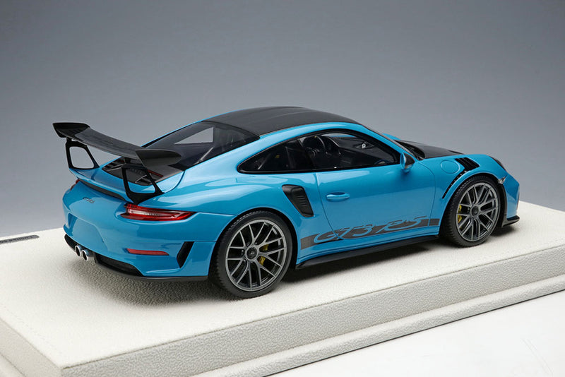 Chargez l&#39;image dans la visionneuse de la galerie, EIDOLON EML072G 1/18 Porsche 911 (991.2) GT3 RS Weissach Package 2018 Miami Blue Limited 60pcs
