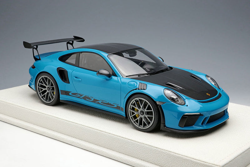 Cargue la imagen en el visor de la galería, EIDOLON EML072G 1/18 Porsche 911 (991.2) GT3 RS Weissach Package 2018 Miami Blue Limited 60pcs
