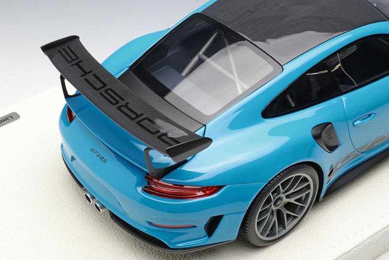 Carica immagine in Galleria Viewer, EIDOLON EML072G 1/18 Porsche 911 (991.2) GT3 RS Weissach Package 2018 Miami Blue Limited 60pcs
