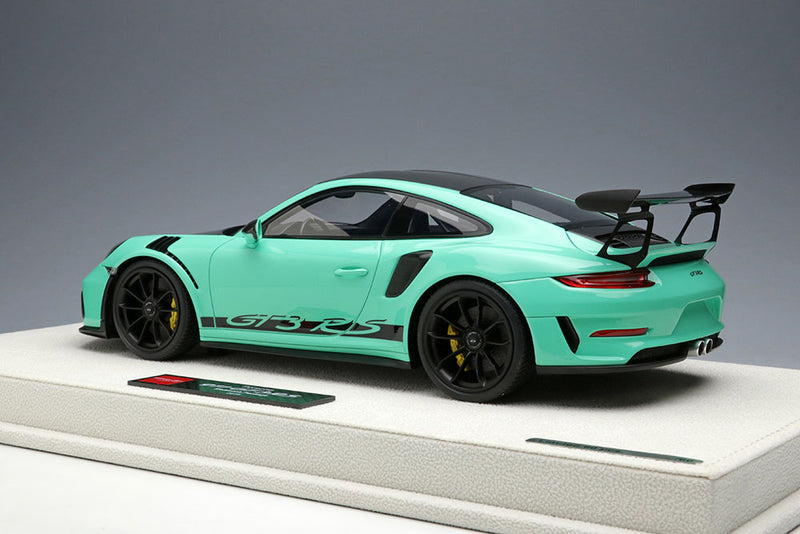 Chargez l&#39;image dans la visionneuse de la galerie, EIDOLON EML072H 1/18 Porsche 911 (991.2) GT3 RS Weissach Package 2018 Mint Green Limited 60pcs
