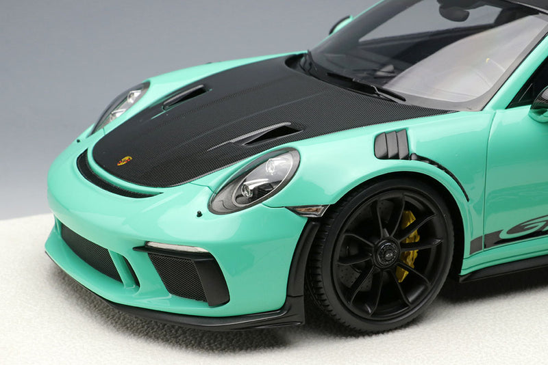 Cargue la imagen en el visor de la galería, EIDOLON EML072H 1/18 Porsche 911 (991.2) GT3 RS Weissach Package 2018 Mint Green Limited 60pcs
