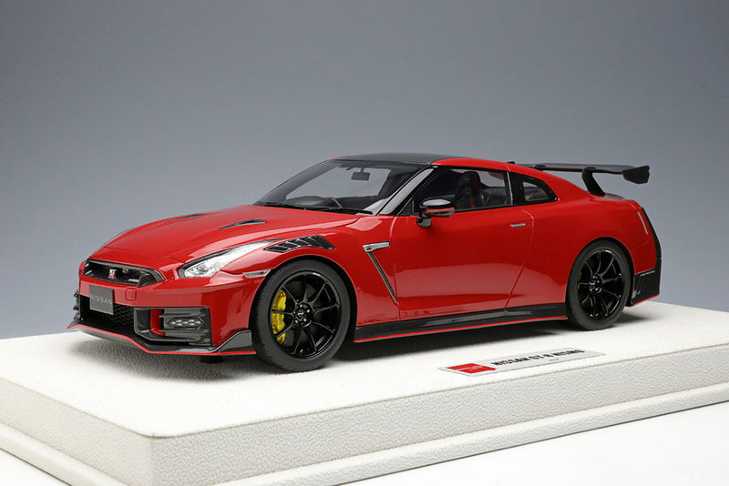 Laden Sie das Bild in Galerie -Viewer, EIDOLON EML076E 1/18 NISSAN GT-R NISMO 2024 Vibrant Red
