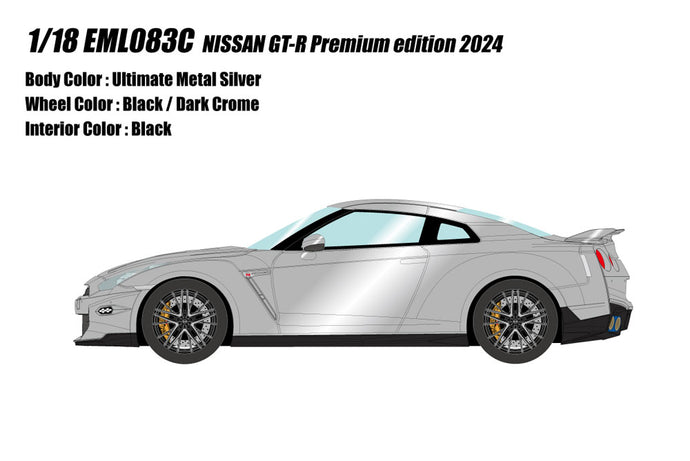 Pre-Order EIDOLON EML083C 1/18 Nissan GT-R Premium edition 2024 Ultimate Metal Silver