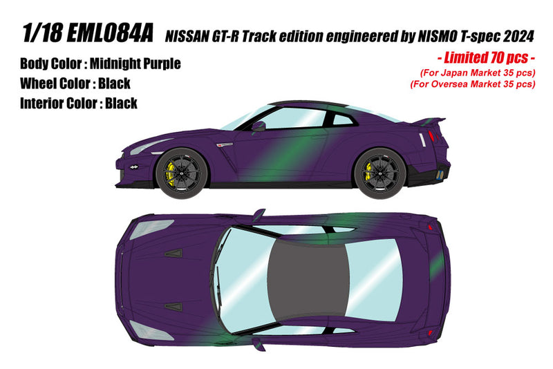 Chargez l&#39;image dans la visionneuse de la galerie, Pre-Order EIDOLON EML084A 1/18 NISSAN GT-R Track edition engineered by NISMO T-spec 2024 Midnight Purple Limited 70pcs
