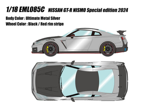 Pre-Order EIDOLON EML085C 1/18 NISSAN GT-R NISMO Special edition 2024 Ultimate Metal Silver