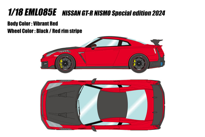 Pre-Order EIDOLON EML085E 1/18 NISSAN GT-R NISMO Special edition 2024 Vibrant Red