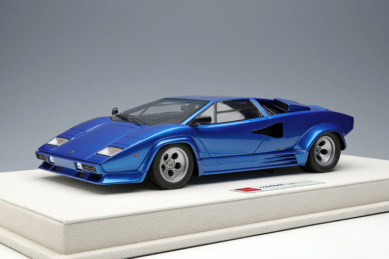 Laden Sie das Bild in Galerie -Viewer, EIDOLON EML088C 1/18 Lamborghini Countach LP5000 QV 1988 Metallic Blue Limited 100pcs
