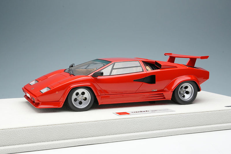 Chargez l&#39;image dans la visionneuse de la galerie, EIDOLON EML088F 1/18 Lamborghini Countach LP5000 QV 1988 with Rear Wing Red Limited 50pcs
