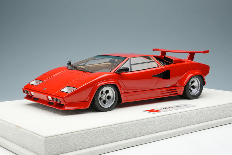 Chargez l&#39;image dans la visionneuse de la galerie, EIDOLON EML088F 1/18 Lamborghini Countach LP5000 QV 1988 with Rear Wing Red Limited 50pcs
