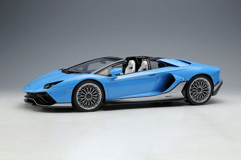 Laden Sie das Bild in Galerie -Viewer, Pre-Order EIDOLON EML093 1/18 Lamborghini Aventador LP780-4 Ultimae Roadster Toributo Miura Roadster 2022 Azzurro Flake Limited 100pcs
