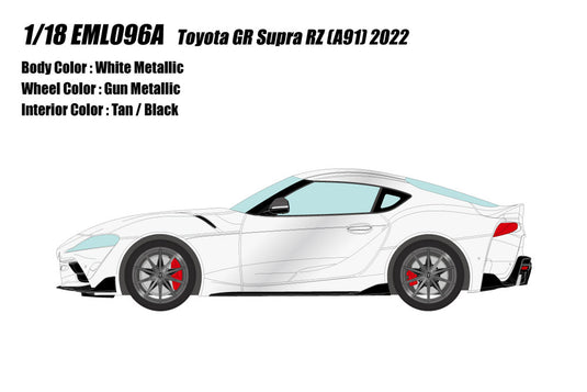 Pre-Order EIDOLON EML096A 1/18 Toyota GR Supra RZ (A91) 2022 White Metallic