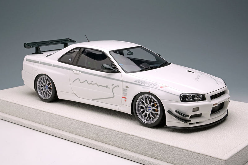 Chargez l&#39;image dans la visionneuse de la galerie, Pre-Order EIDOLON EML097B 1/18 Mine&#39;s Skyline GT-R (BNR34) V-spec N1 2012 (BBS Wheel)
