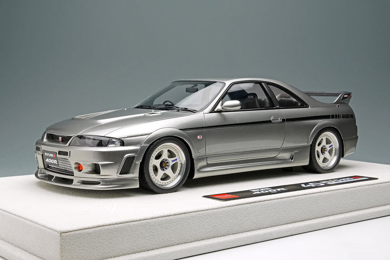 Laden Sie das Bild in Galerie -Viewer, EIDOLON EML102C 1/18 NISMO 400R 1996 Silver Make Up 1/18 EML102C
