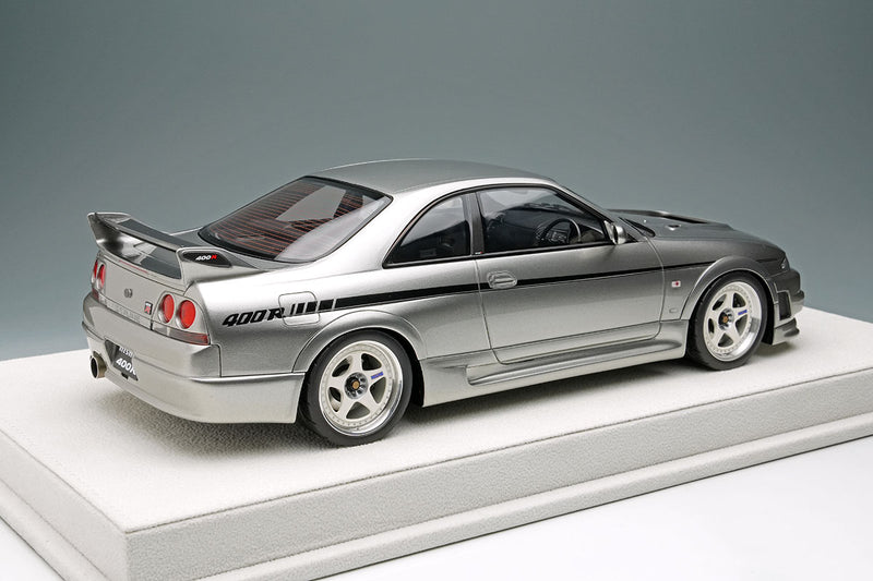 Laden Sie das Bild in Galerie -Viewer, EIDOLON EML102C 1/18 NISMO 400R 1996 Silver Make Up 1/18 EML102C
