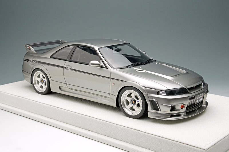 Laden Sie das Bild in Galerie -Viewer, EIDOLON EML102C 1/18 NISMO 400R 1996 Silver Make Up 1/18 EML102C
