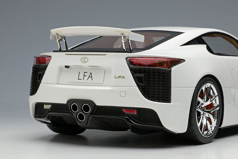 Chargez l&#39;image dans la visionneuse de la galerie, Pre-Order EIDOLON EML111A 1/18 Lexus LFA 2010 Rear Wing up Whitest White Limited 50pcs
