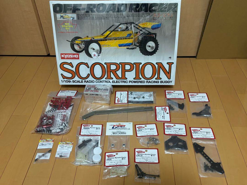 Load image into Gallery viewer, Used Kyosho 1/10 Scorpion 2014 Off-Road RC Car Kit Unopened with Many Option Parts
