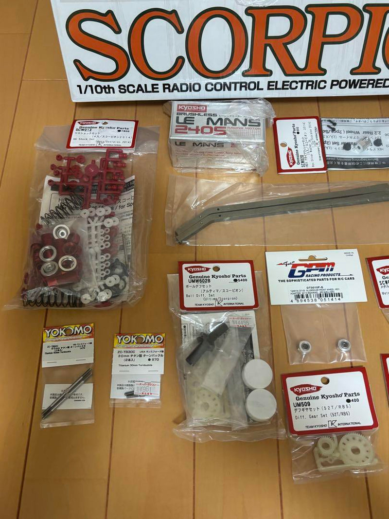 Load image into Gallery viewer, Used Kyosho 1/10 Scorpion 2014 Off-Road RC Car Kit Unopened with Many Option Parts
