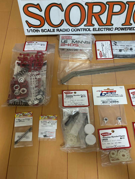 Used Kyosho 1/10 Scorpion 2014 Off-Road RC Car Kit Unopened with Many Option Parts