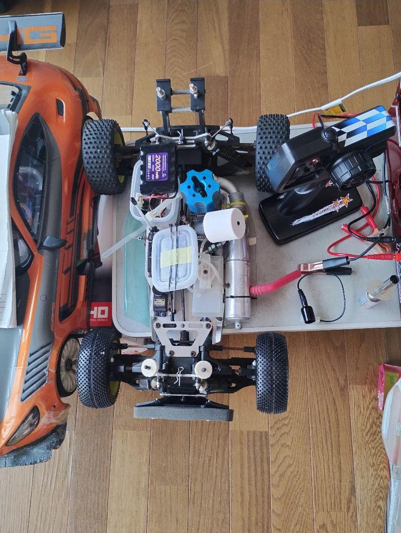 Load image into Gallery viewer, Used Kyosho Inferno GT2 Race Spec and Inferno 4WD RC Car Set with Transmitters
