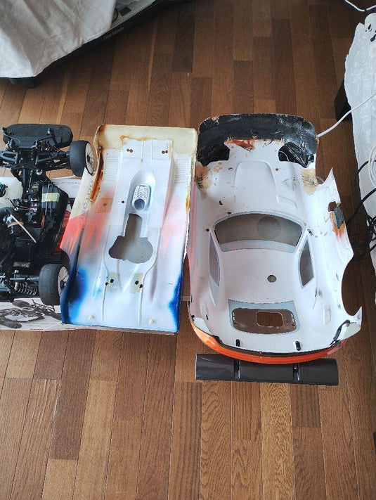 Used Kyosho Inferno GT2 Race Spec and Inferno 4WD RC Car Set with Transmitters