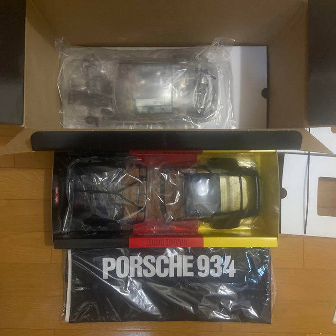 Used Tamiya 1/12 Black Porsche 934 GT-01 Chassis Limited Unassembled Kit