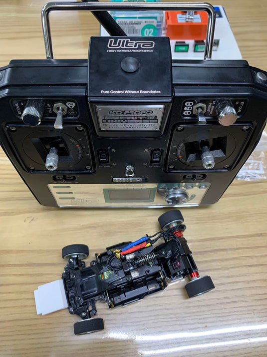 Used KO Propo Esprit 3 Stick Radio with Kyosho Mini-Z MR-03VE Body