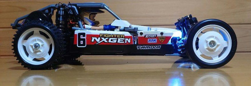 Load image into Gallery viewer, Used Tamiya Fighter NXGEN DT-04 Assembled Full Set with Sanwa MX-6 and LEDs Unused
