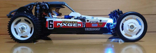 Used Tamiya Fighter NXGEN DT-04 Assembled Full Set with Sanwa MX-6 and LEDs Unused