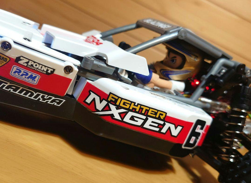 Load image into Gallery viewer, Used Tamiya Fighter NXGEN DT-04 Assembled Full Set with Sanwa MX-6 and LEDs Unused
