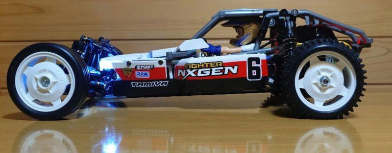 Load image into Gallery viewer, Used Tamiya Fighter NXGEN DT-04 Assembled Full Set with Sanwa MX-6 and LEDs Unused
