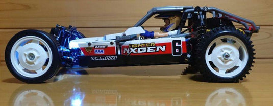 Used Tamiya Fighter NXGEN DT-04 Assembled Full Set with Sanwa MX-6 and LEDs Unused