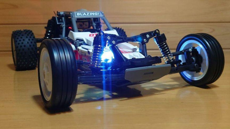 Load image into Gallery viewer, Used Tamiya Fighter NXGEN DT-04 Assembled Full Set with Sanwa MX-6 and LEDs Unused
