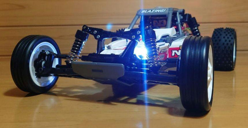 Load image into Gallery viewer, Used Tamiya Fighter NXGEN DT-04 Assembled Full Set with Sanwa MX-6 and LEDs Unused
