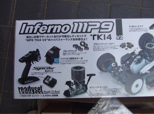 Used Kyosho Inferno MP9 TKI4 V2 1/8 Scale Engine Buggy RC Car Ready Set