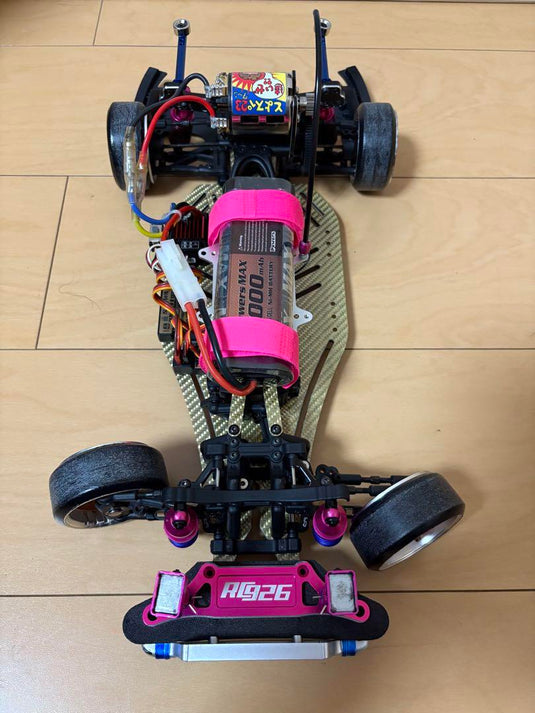 Yokomo YD-2 Custom with Kazama Auto Gold Carbon Chassis Sanwa M11X Radio - Used