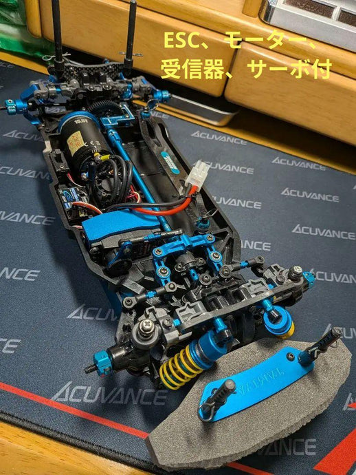 Used Tamiya TT-02 RC Car with Many Option Parts and Futaba Electronics