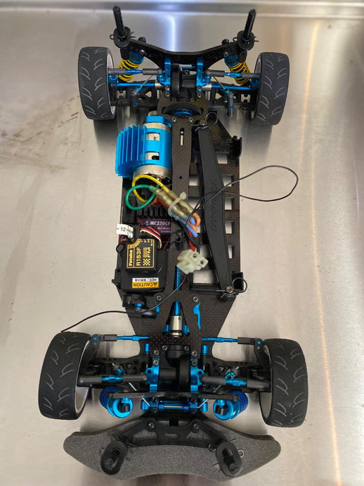 Used Tamiya 1/10 TB Evolution 4MS Assembled Full Set with Futaba 3PM Transmitter