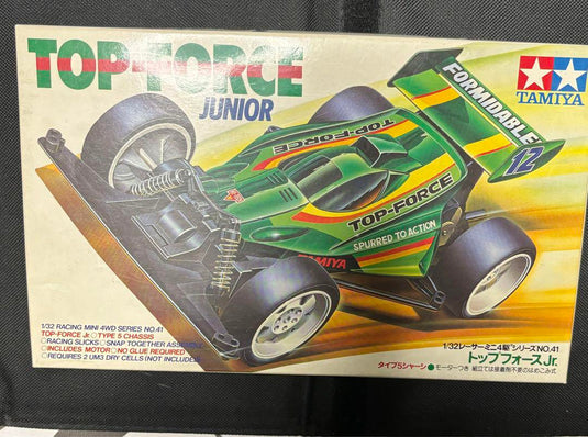 Used Tamiya Top Force Jr. Vintage Mini 4WD Kit Unassembled
