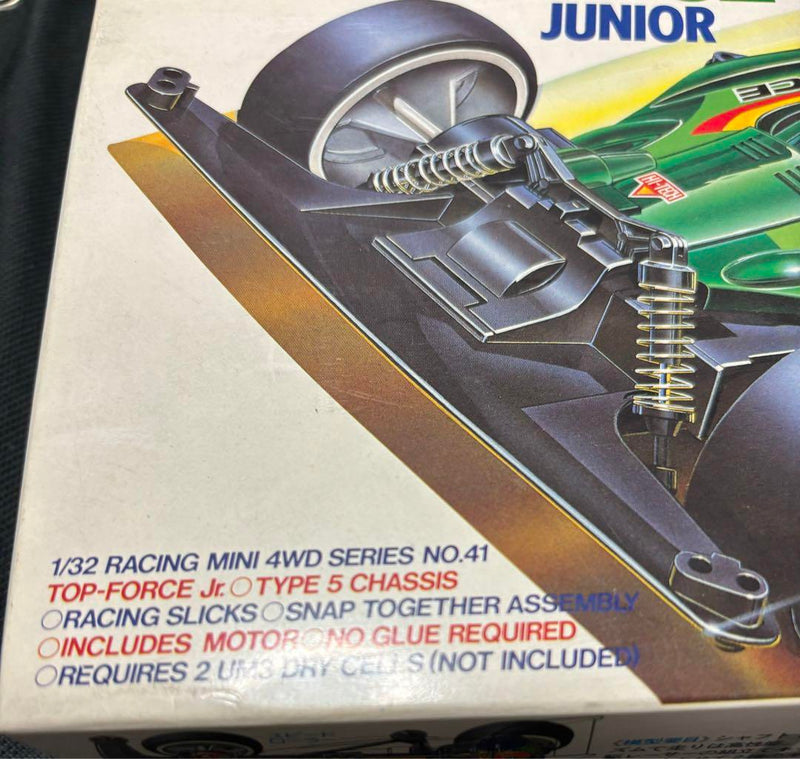 Chargez l&#39;image dans la visionneuse de la galerie, Used Tamiya Top Force Jr. Vintage Mini 4WD Kit Unassembled
