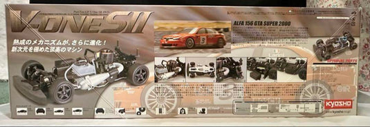 Kyosho V-ONE S II ALFA 156 GTA SUPER 2000 GP Car Kit New Box Damaged - Used