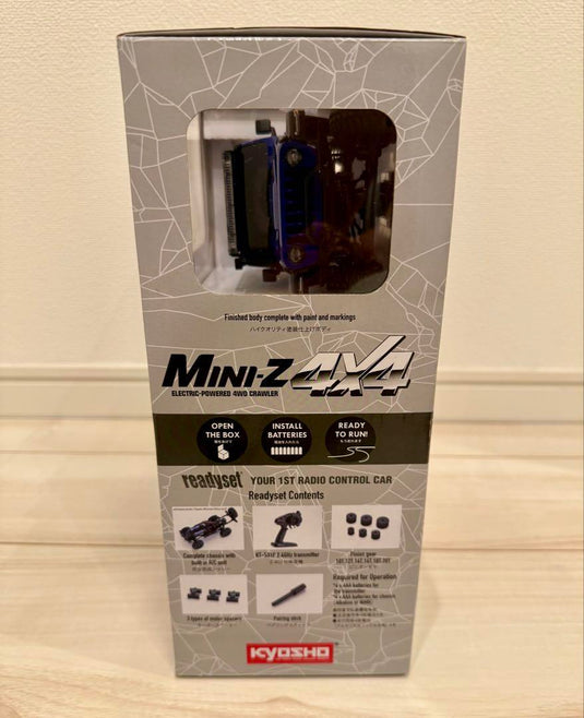 Used Kyosho Mini-Z 4x4 Jeep Wrangler Rubicon Blue Ready Set Unopened