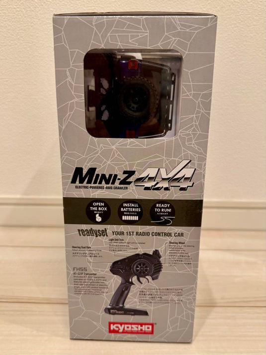 Used Kyosho Mini-Z 4x4 Jeep Wrangler Rubicon Blue Ready Set Unopened